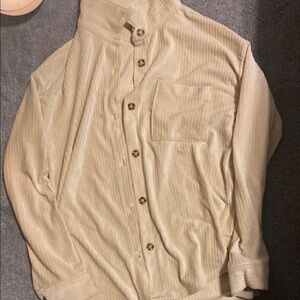Women’s Cream Button-Up Jacket